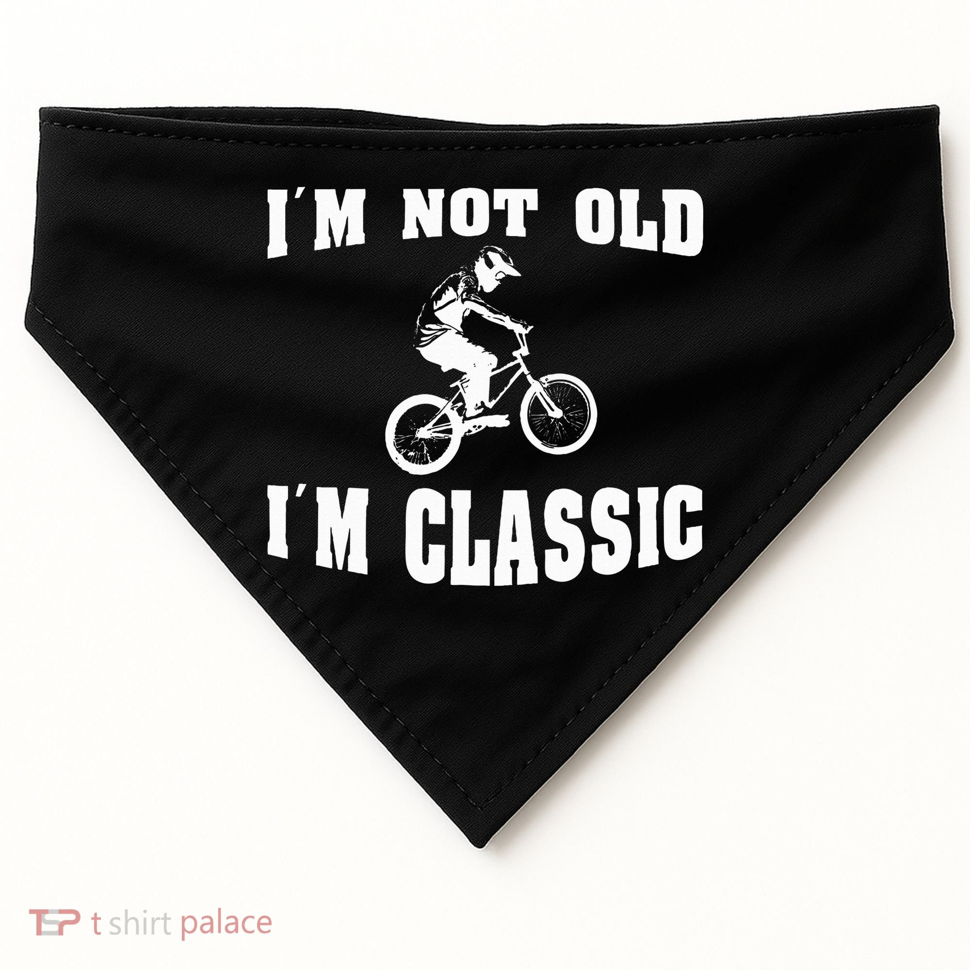IM Not Old IM Classic Who Love Retro Bmx Bikes USA-Made Doggie Bandana