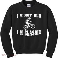 IM Not Old IM Classic Who Love Retro Bmx Bikes Kids Sweatshirt thumb 0