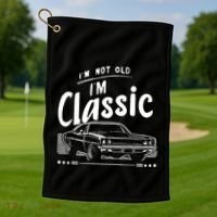 IM Not Old IM Classic Funny Car Graphic Golf Towel thumb 1