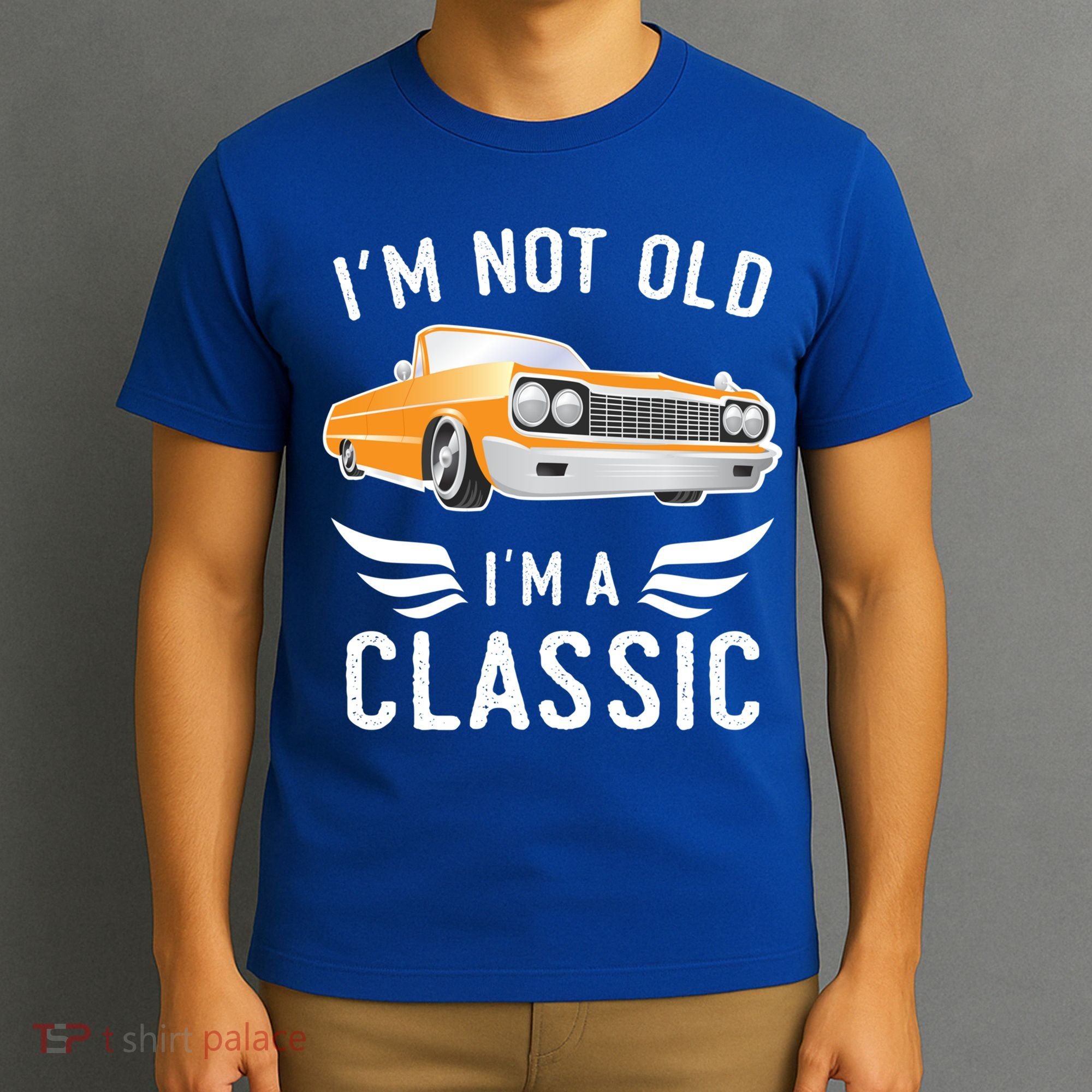 I'm Not Old I'm A Classic Retro Car Grandma Grandpa Birthday Gift T-Shirt