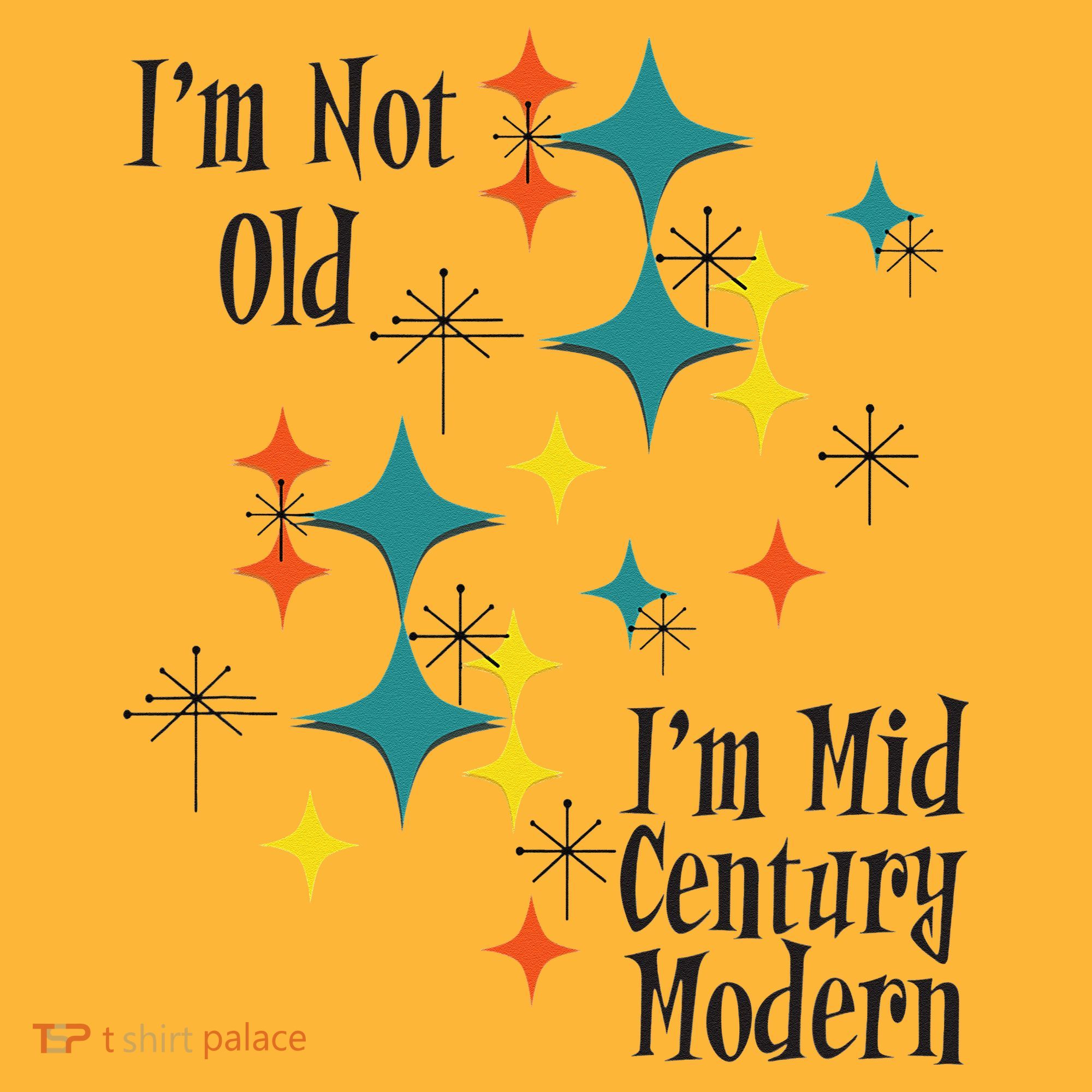 I'm Not Old I'm Mid Century Modern Space Age Birthday Funny Pom Pom 12in Knit Beanie
