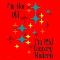 I'm Not Old I'm Mid Century Modern Space Age Birthday Funny Santa Hat thumb 1