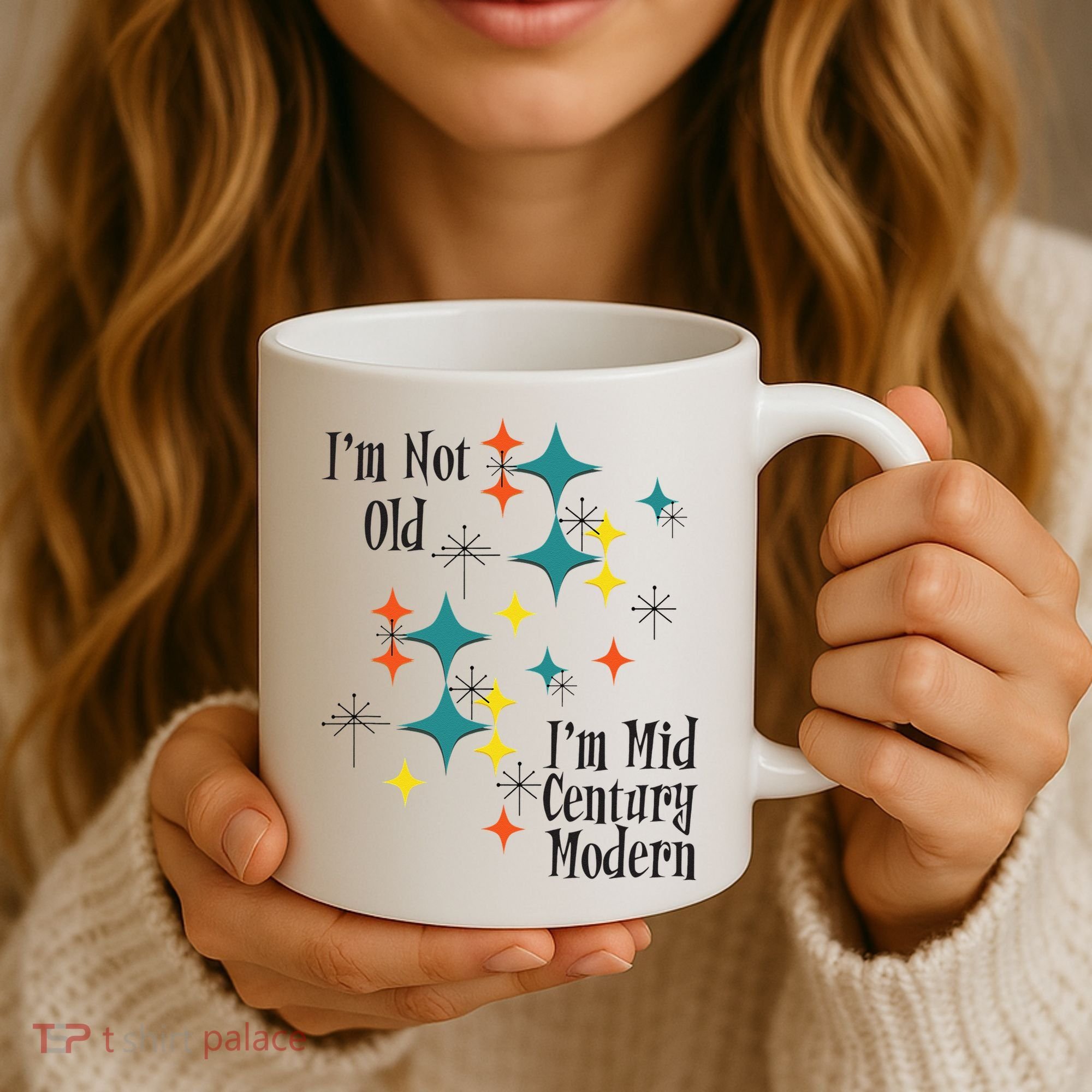 I'm Not Old I'm Mid Century Modern Space Age Birthday Funny Coffee Mug
