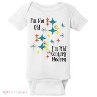 I'm Not Old I'm Mid Century Modern Space Age Birthday Funny Baby Bodysuit thumb 0