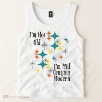 I'm Not Old I'm Mid Century Modern Space Age Birthday Funny Tank Top thumb 2