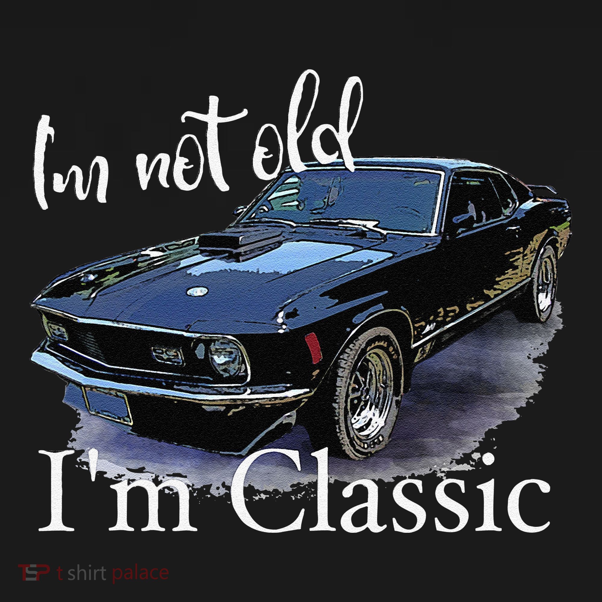 I'm Not Old I'm Classic Retro Muscle Car Art Birthday Women's Tank Top