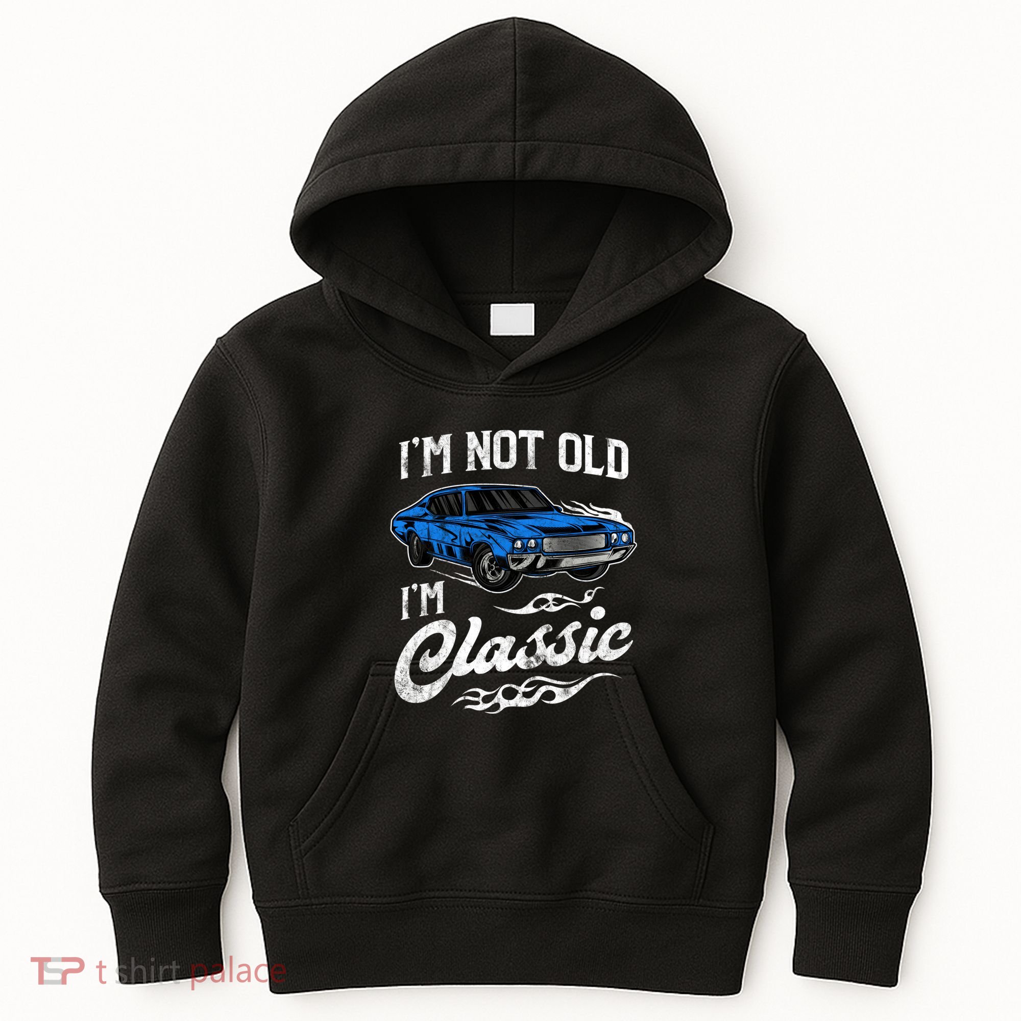 IM Not Old IM Classic Vintage Muscle Car Lover Gift Kids Hoodie