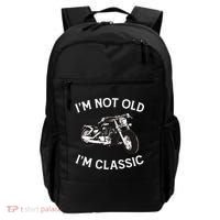 I'm Not Old I'm Classic Funny Motorcycle Graphic Backpack thumb 0