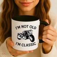 I'm Not Old I'm Classic Funny Motorcycle Graphic Coffee Mug thumb 3