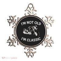 I'm Not Old I'm Classic Funny Motorcycle Graphic Ornament thumb 0