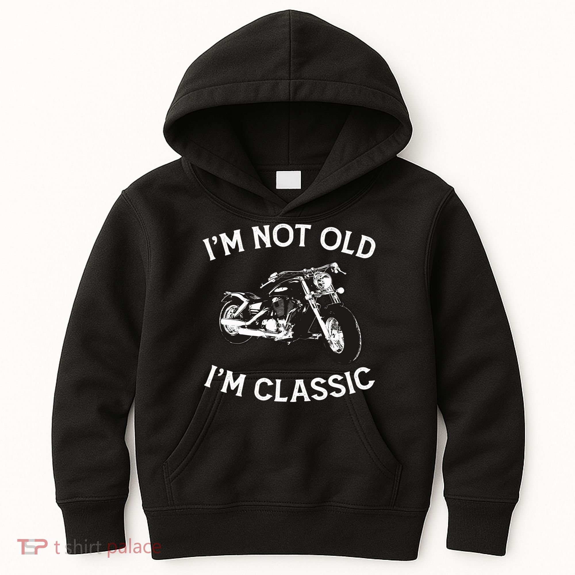 I'm Not Old I'm Classic Funny Motorcycle Graphic Kids Hoodie