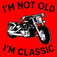 I'm Not Old I'm Classic Funny Motorcycle Graphic Santa Hat thumb 1