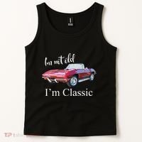 I'm Not Old I'm Classic Retro Muscle Car Cool Birthday Tank Top thumb 2