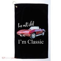 I'm Not Old I'm Classic Retro Muscle Car Cool Birthday Golf Towel thumb 0