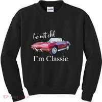 I'm Not Old I'm Classic Retro Muscle Car Cool Birthday Kids Sweatshirt thumb 0