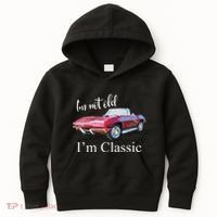 I'm Not Old I'm Classic Retro Muscle Car Cool Birthday Kids Hoodie thumb 0