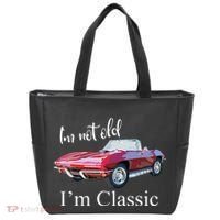 I'm Not Old I'm Classic Retro Muscle Car Cool Birthday Tote Bag thumb 0