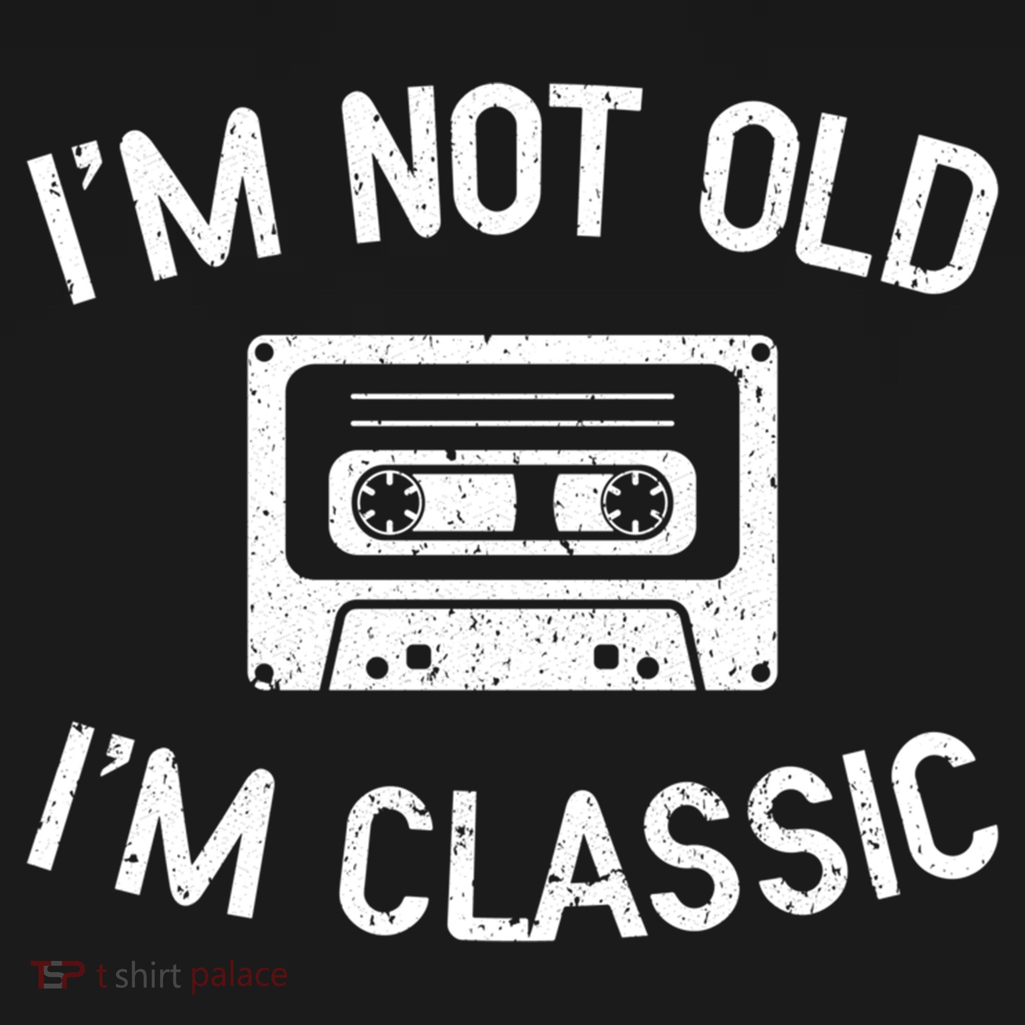 I'm Not Old I'm Classic Funny Birthday Retro Cassette Tape Funny Gift Women's Hoodie