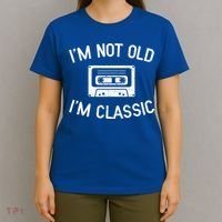 I'm Not Old I'm Classic Funny Birthday Retro Cassette Tape Funny Gift T-Shirt thumb 4