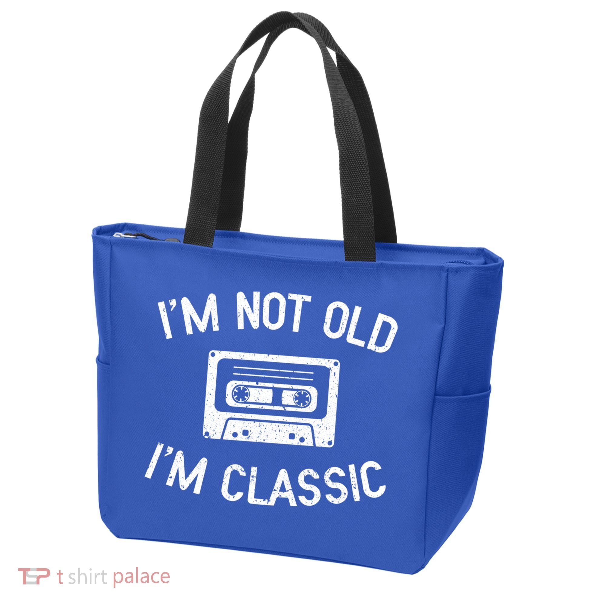 I'm Not Old I'm Classic Funny Birthday Retro Cassette Tape Funny Gift Tote Bag