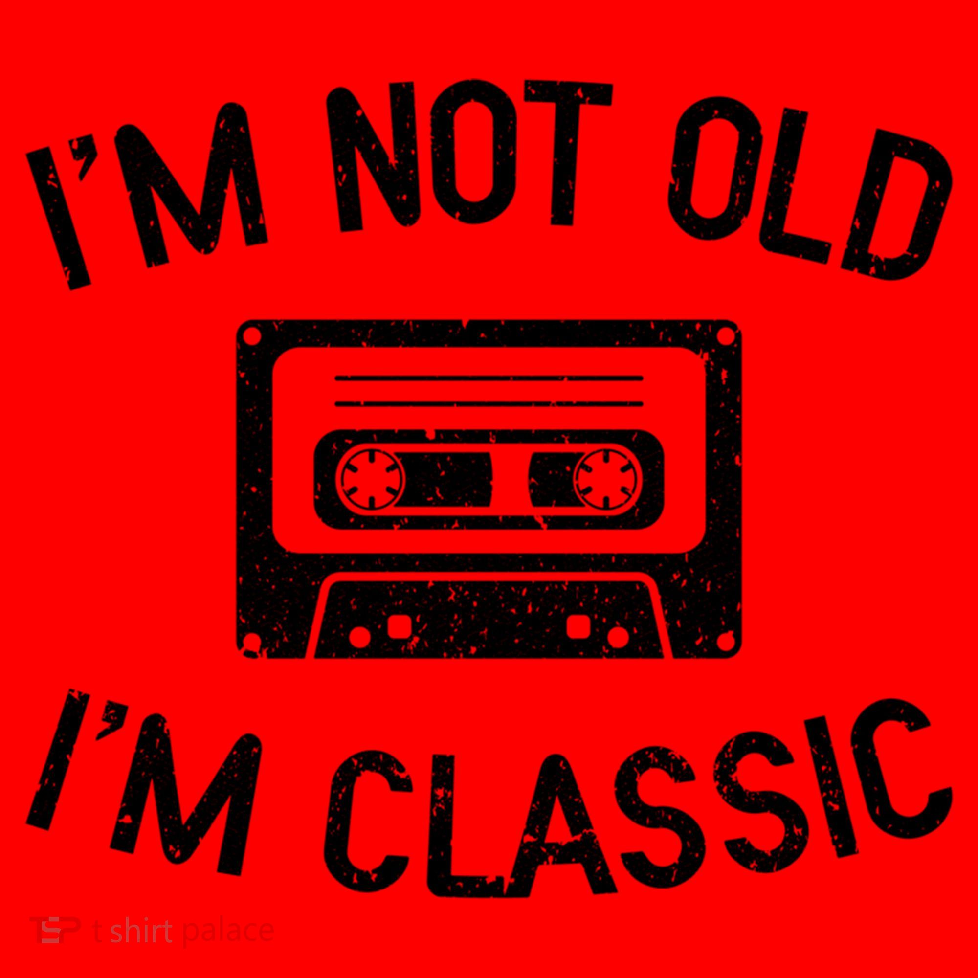 I'm Not Old I'm Classic Funny Birthday Retro Cassette Tape Funny Gift Santa Hat