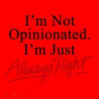 I’M Not Opinionated I’M Just Always Right Santa Hat thumb 1