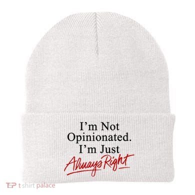 I’M Not Opinionated I’M Just Always Right Beanie