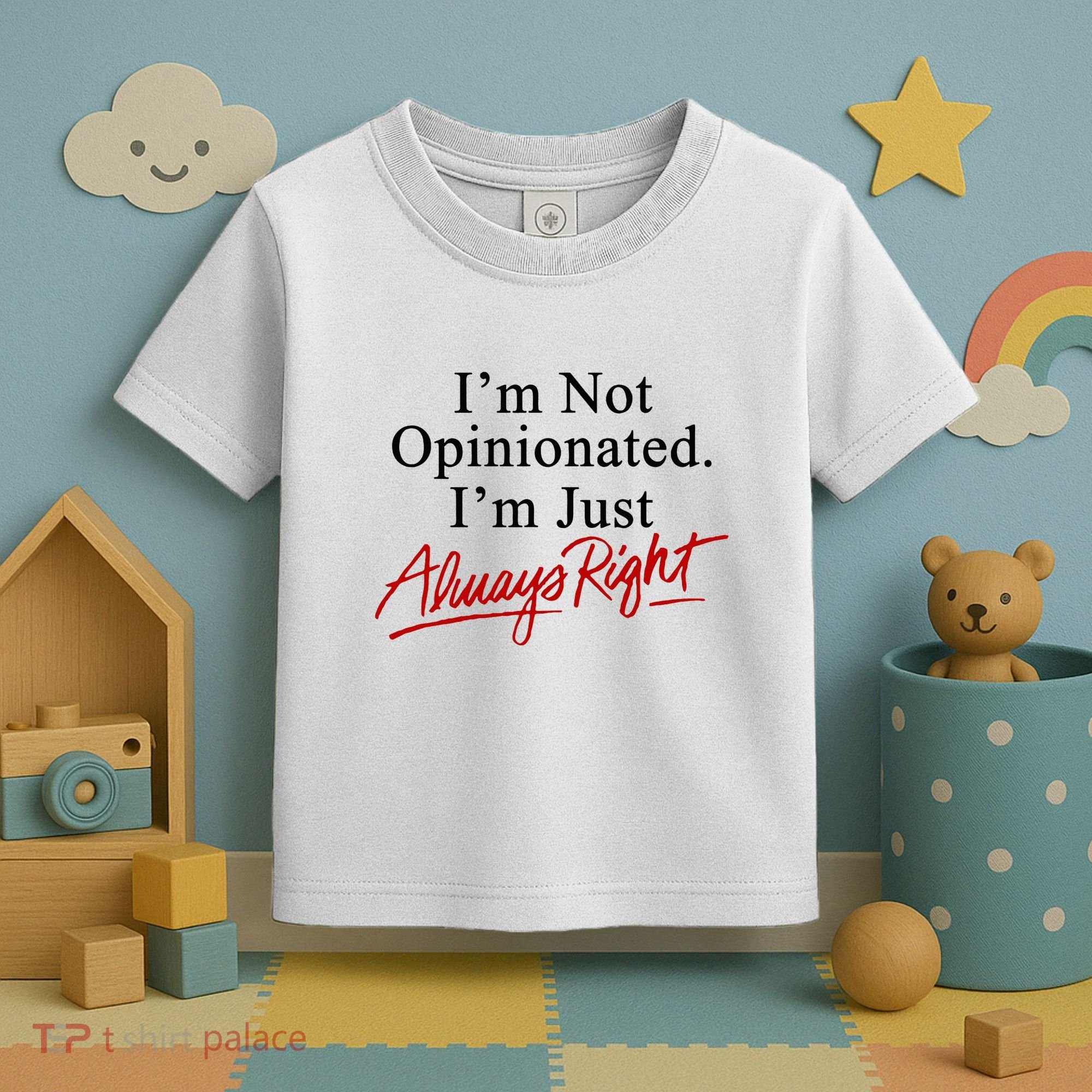 I’M Not Opinionated I’M Just Always Right Toddler T-Shirt