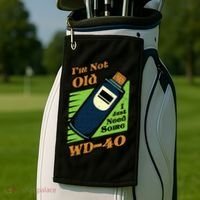 Im Not Old I Just Need Some WD40 Funny Mom Dad Golf Towel thumb 2