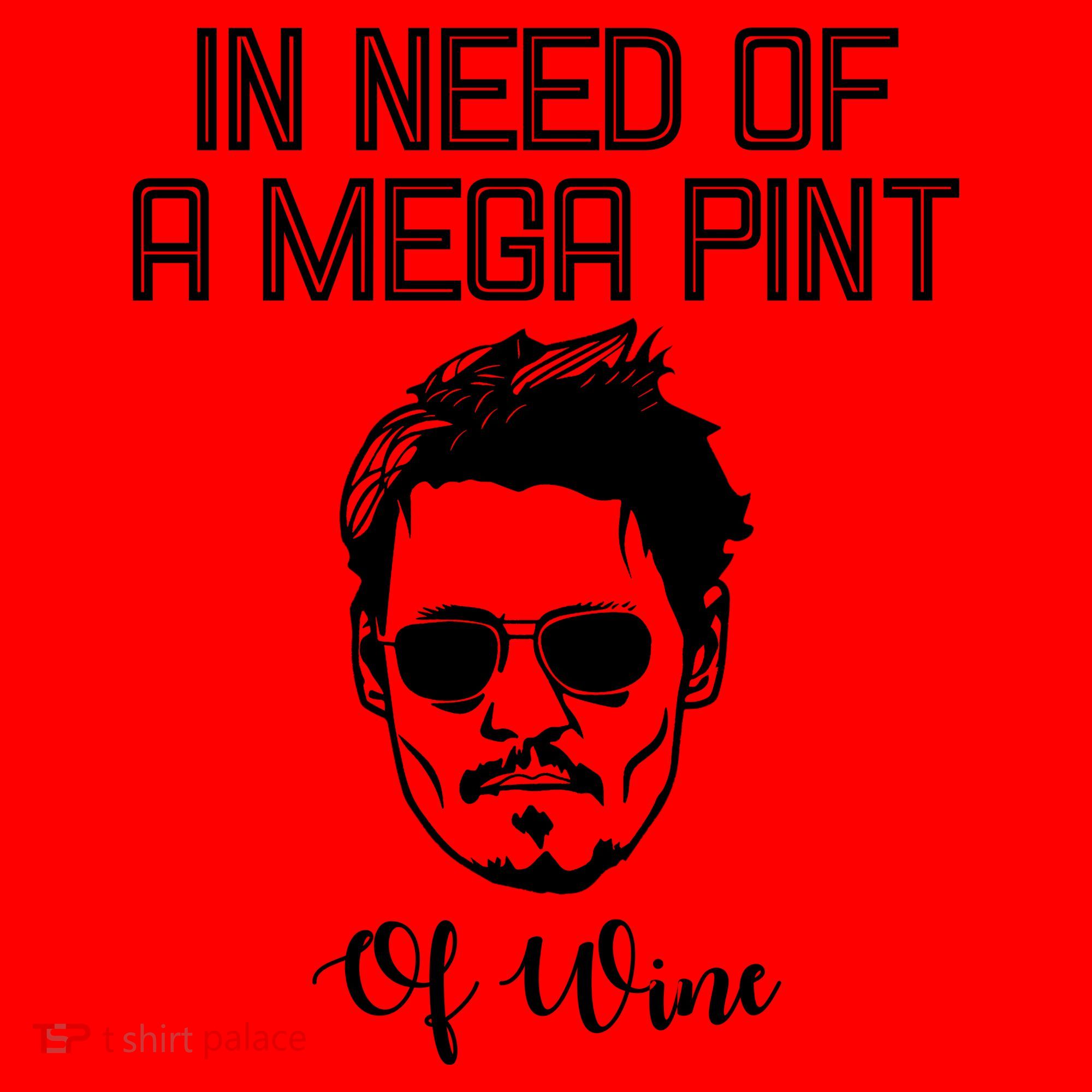 In Need Of A Mega Pint Of Wine Funny Santa Hat