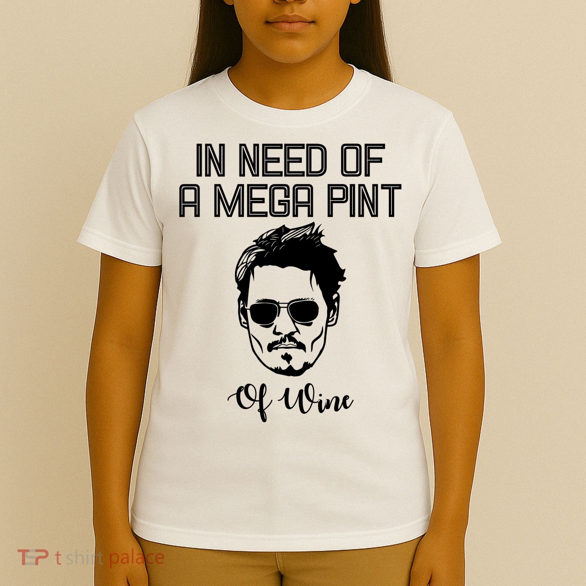 In Need Of A Mega Pint Of Wine Funny T-Shirt