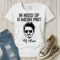 In Need Of A Mega Pint Of Wine Funny Women's T-Shirt thumb 3