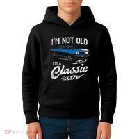 I'm Not Old I'm Classic Funny 60s Muscle Car Lover Gift Kids Hoodie thumb 4