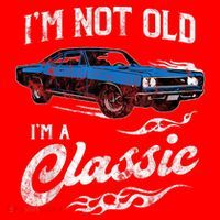 I'm Not Old I'm Classic Funny 60s Muscle Car Lover Gift Santa Hat thumb 1