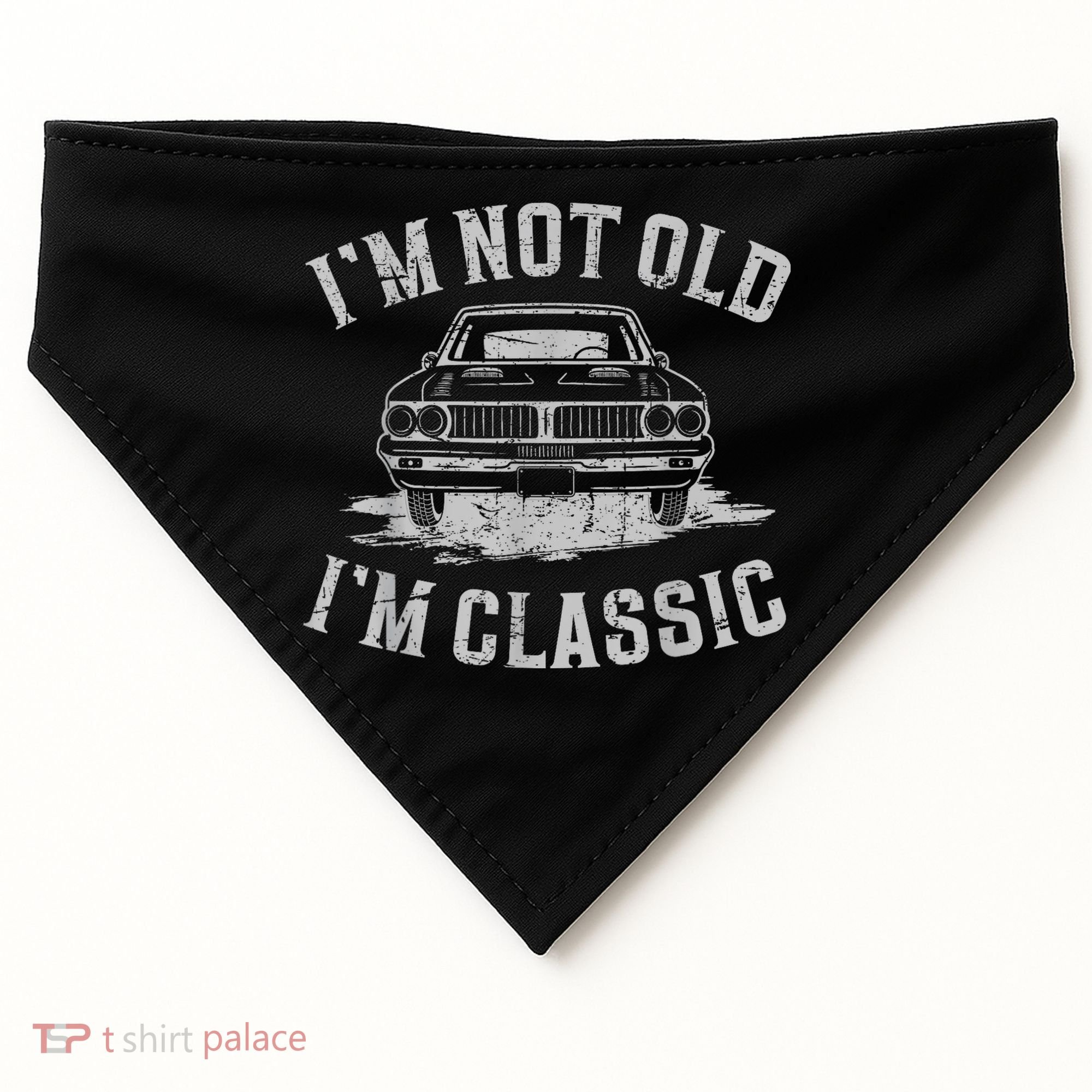 Im Not Old Im Classic Im Not Old Im Classic Tee Funny USA-Made Doggie Bandana