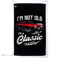 IM Not Old IM Classic Funny 60s Muscle Car Lover Gift Golf Towel thumb 0