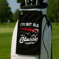 IM Not Old IM Classic Funny 60s Muscle Car Lover Gift Golf Towel thumb 2