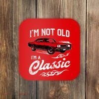 IM Not Old IM Classic Funny 60s Muscle Car Lover Gift Coaster thumb 0
