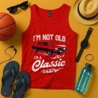 IM Not Old IM Classic Funny 60s Muscle Car Lover Gift Tank Top thumb 4