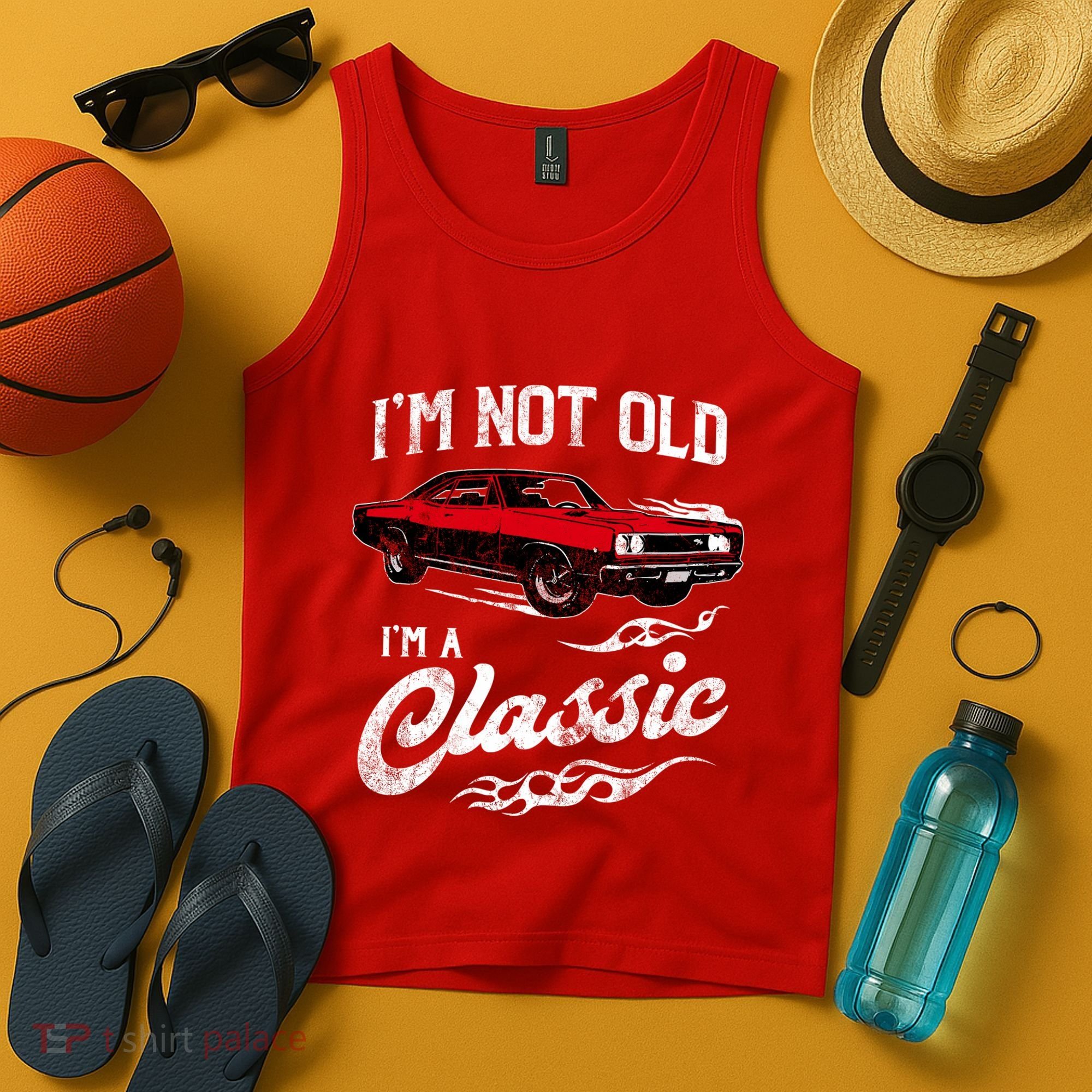 IM Not Old IM Classic Funny 60s Muscle Car Lover Gift Tank Top