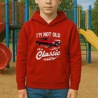 IM Not Old IM Classic Funny 60s Muscle Car Lover Gift Kids Hoodie thumb 2