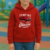 IM Not Old IM Classic Funny 60s Muscle Car Lover Gift Kids Hoodie thumb 3