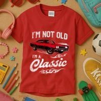 IM Not Old IM Classic Funny 60s Muscle Car Lover Gift Kids T-Shirt thumb 3