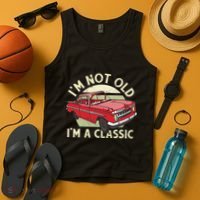 Im Not Old Im A Classic Car Men Dad Grandpa Tank Top thumb 4