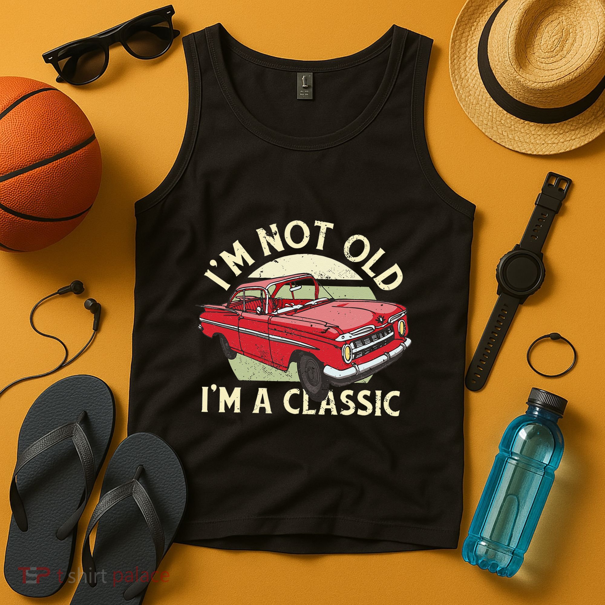Im Not Old Im A Classic Car Men Dad Grandpa Tank Top