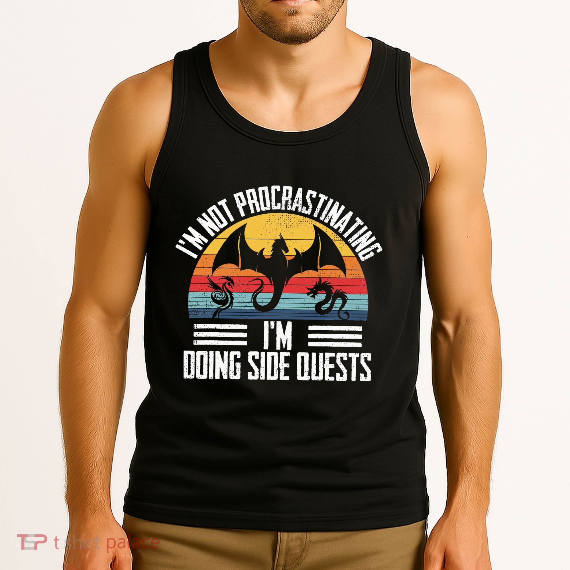 IM Not Procrastinating IM Doing Side Quests Rpg Dice Game Tank Top