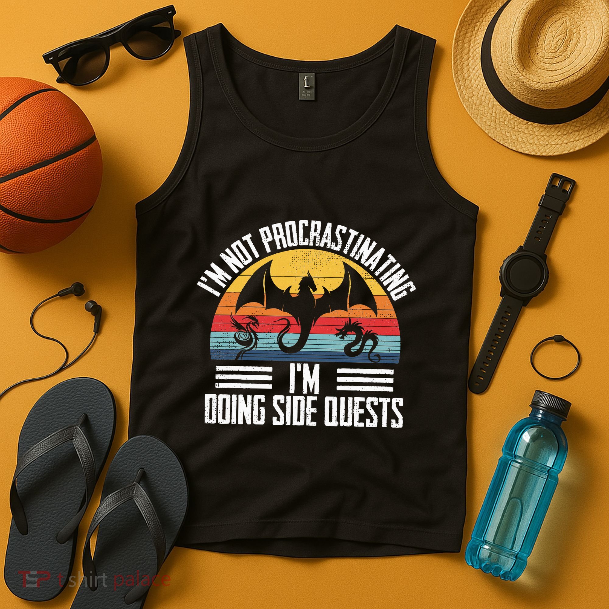IM Not Procrastinating IM Doing Side Quests Rpg Dice Game Tank Top