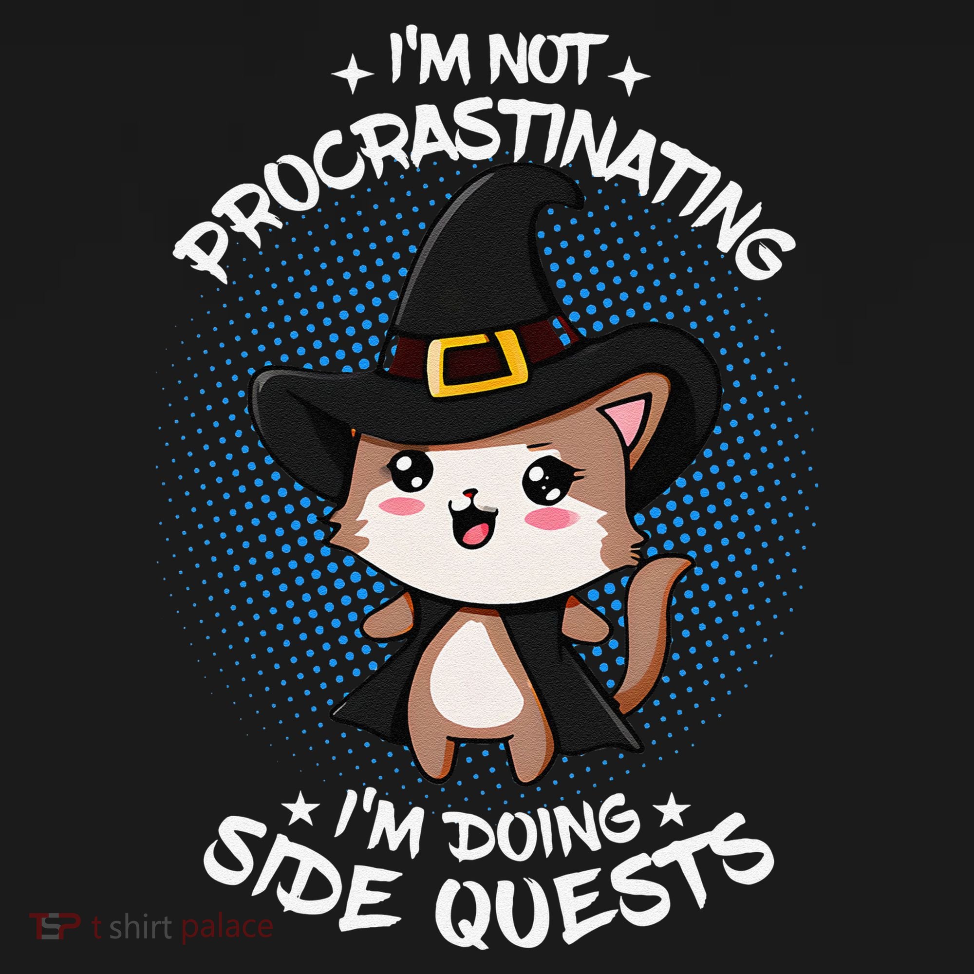 IM Not Procrastinating IM Doing Side Quests Funny Rpg Cat Apron
