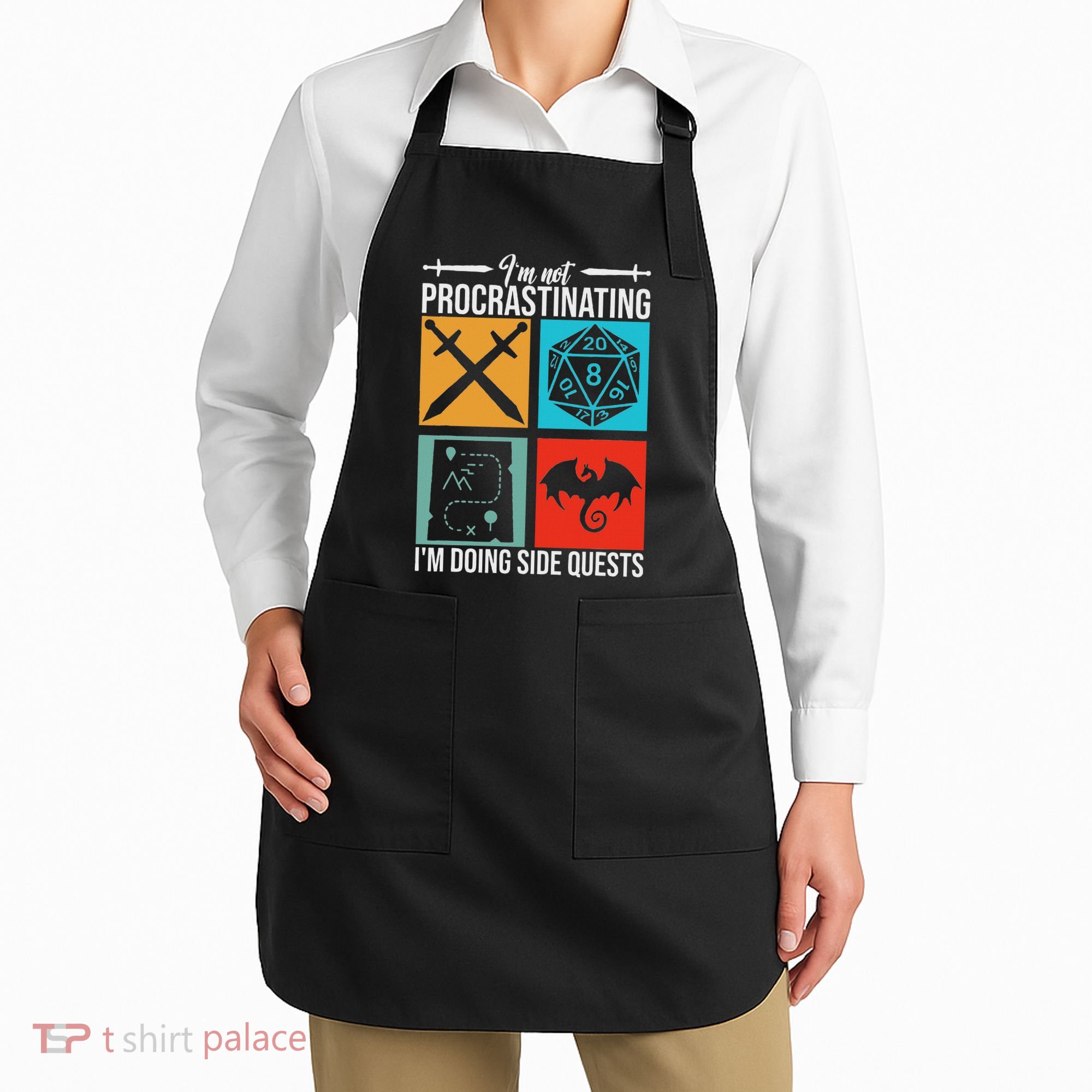 IM Not Procrastinating IM Doing Side Quests For Rpg Gamers Apron