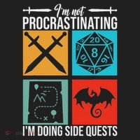 IM Not Procrastinating IM Doing Side Quests For Rpg Gamers Hat thumb 2